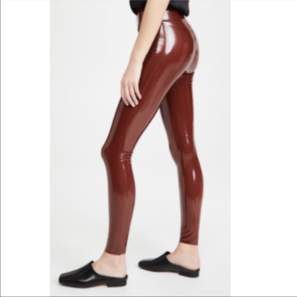 COMMANDO faux patent leather high waist leggings